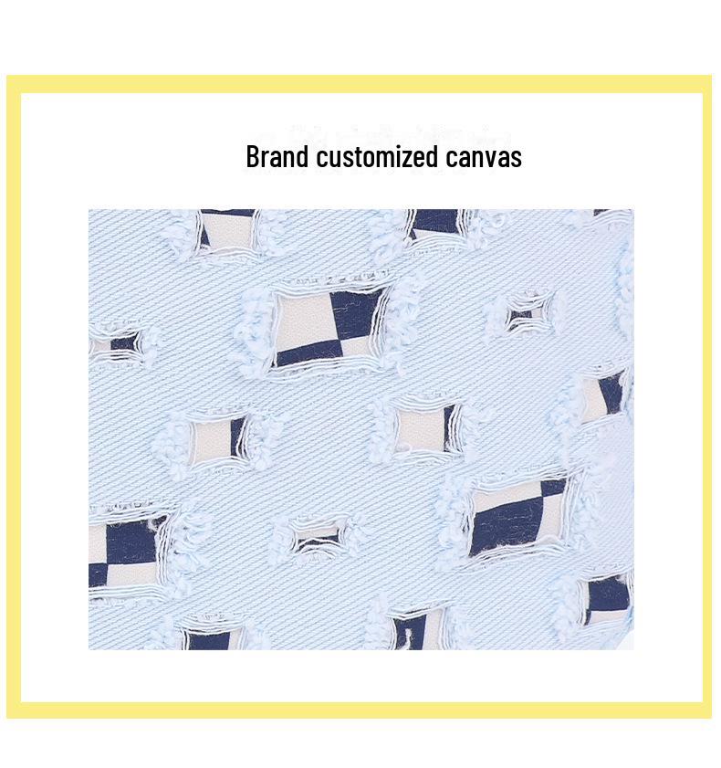 Módní dámská plátěná taška roku 2025: Sladký nový jarní styl s širokým ramenním popruhem