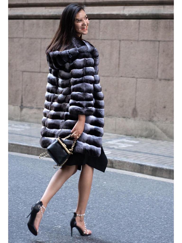 Women's Hooded Imitation Mink Fur Winter Coat – Thick, Warm, Casual Mid-Length Windbreaker