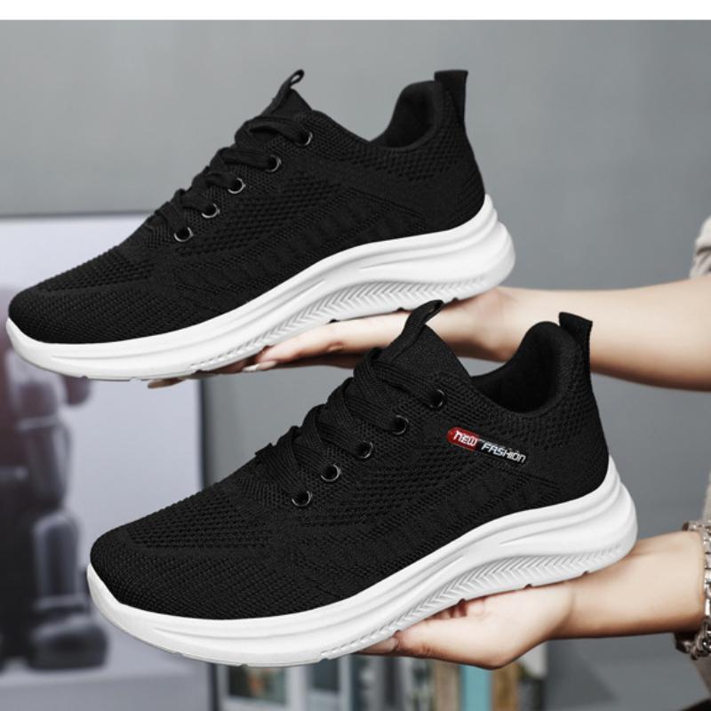 Women's 2024 Spring and Autumn New Knitted Women's Shoes Shoes Soft Sole Casual Sports Shoes for Women sneakers