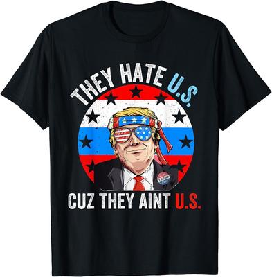 NEW LIMITED! They Hate Us Cuz They Ain't Us Funny 4th of July Tee - MADE IN USA