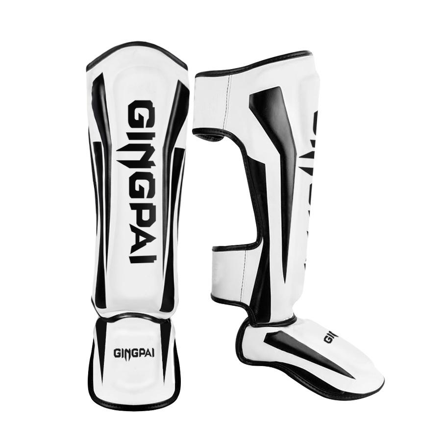 

Thicker Boxing Shin Guards Pu Leather Protect Leggings Equipment Martial Art Muay Thai Leg Taekwondo Feet Ankle Karate Protector S