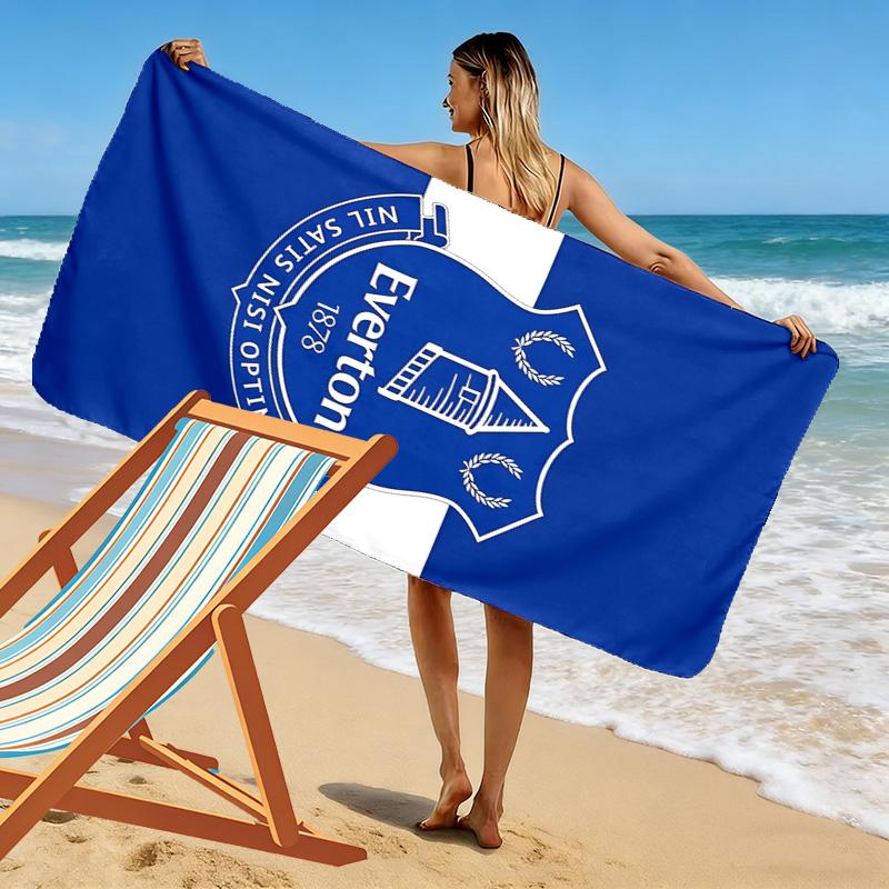 Telo Mare Stampato Everton FC, Grande Morbido Asciugatura Rapida per Spiaggia Campeggio Nuoto