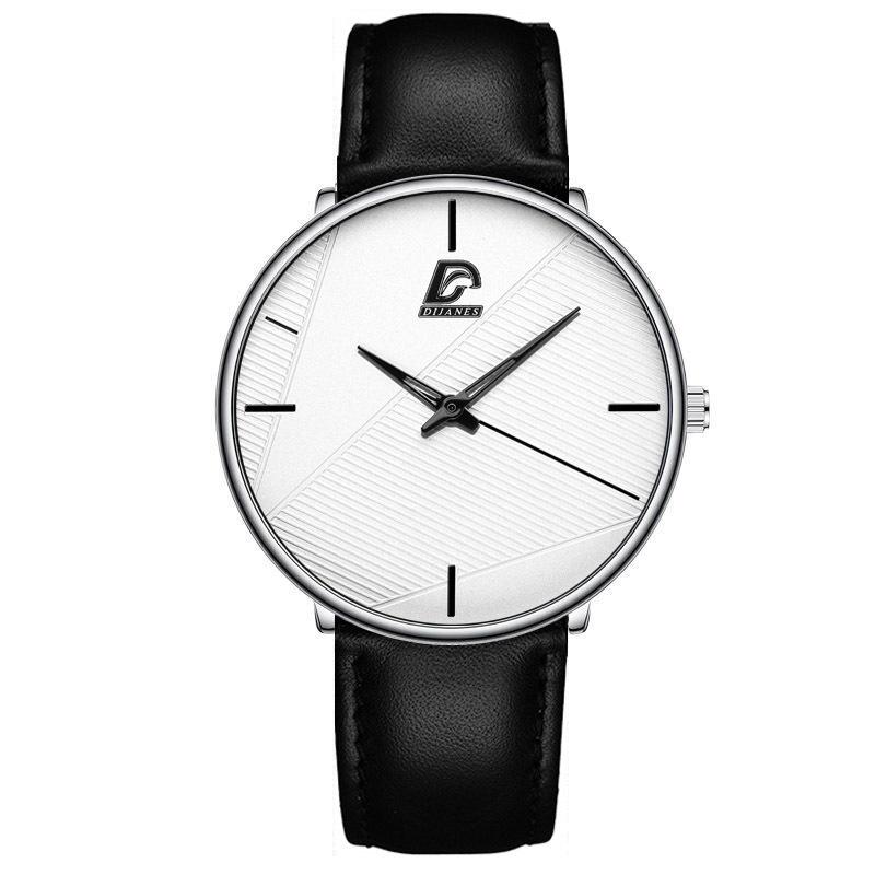 Dijanes Simple And Stylish Men'S Milan Mesh Belt Watch Business Leather Belt Quartz Watch
