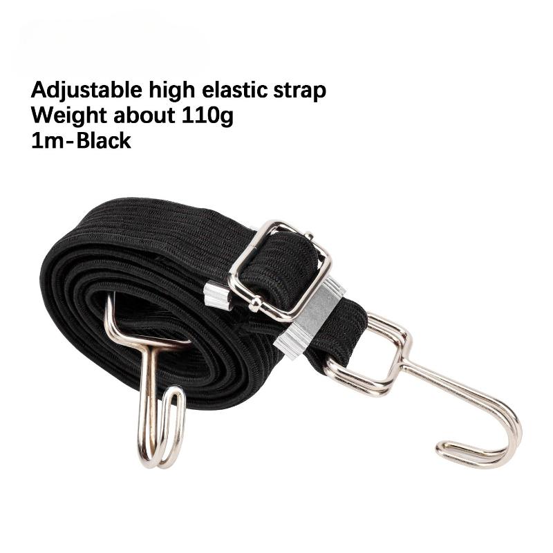 Bicycle Luggage Rope Mountain Bike Elastic Straps Cord Hooks Strong Elasticity Convenient To Carry Outdoor Tensioning Belts