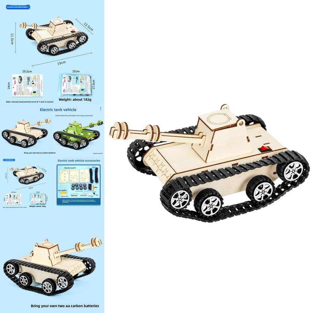 Scientific Experiment Tank Model Kit With Electric Drive For Kids Stem Learning