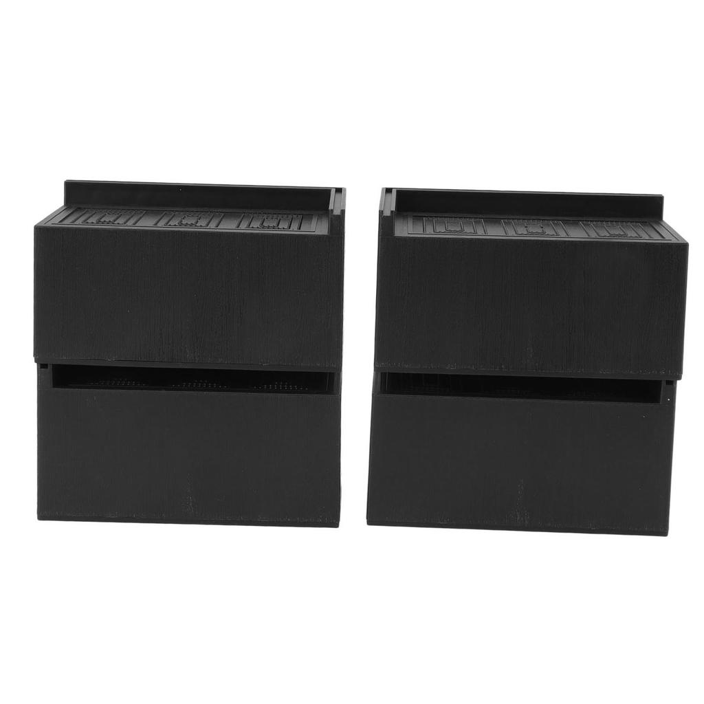 4pcs Furniture Riser Black Enlarged Widened Rectangle Rubber 3in Furniture Leg Mat for Home