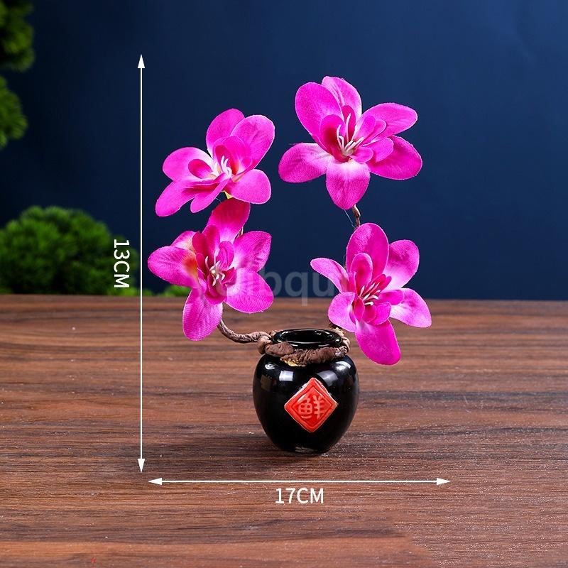 

Flavor Jar Flowers and Dry Ice Small Pot Hotel Sashime Dish sushi plate Decoration flower Display Artistic Ornament seafood