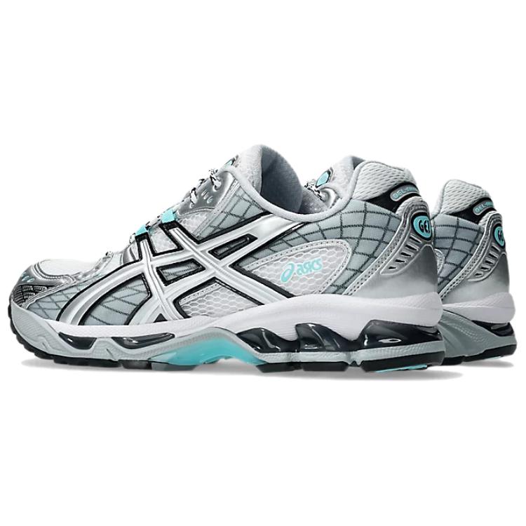 Asics Gel Nimbus 10.1 White Piedmont Grey Aqua Unisex Sneakers 1203A543-105