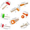 Kids Brain Training Wooden Hammer Tool Kit Portable Simple Game Toys Children's Logical Thinking Pretend Play Toy