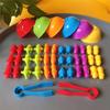 Counting Dinosaur with Stacking Cups Montessori Educational Sorting Rainbow Toys for Children 3 Year Baby Toy Math Teaching Tool