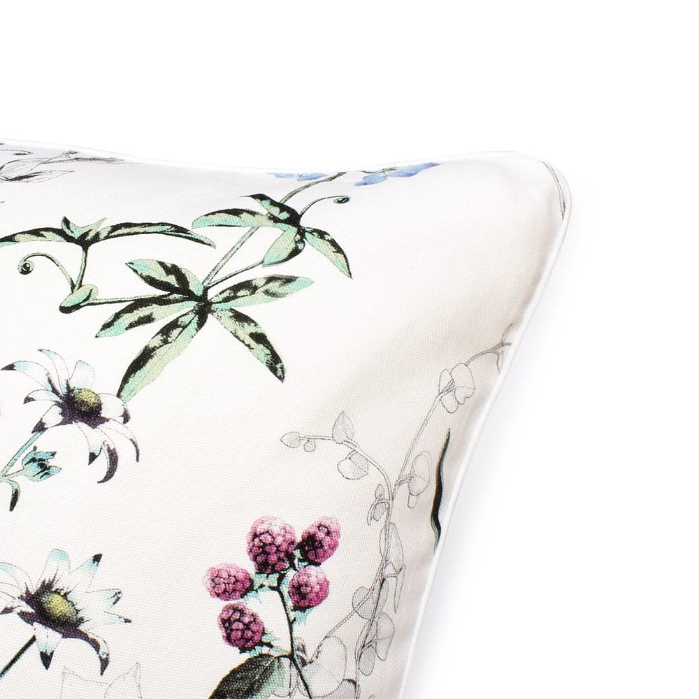 STYLE Decor Cushion Set of Floral and Botanical W3500600 Covers, 45x45cm, 2, Nordic, Stylish, Cute, 100% Cotton, Print,