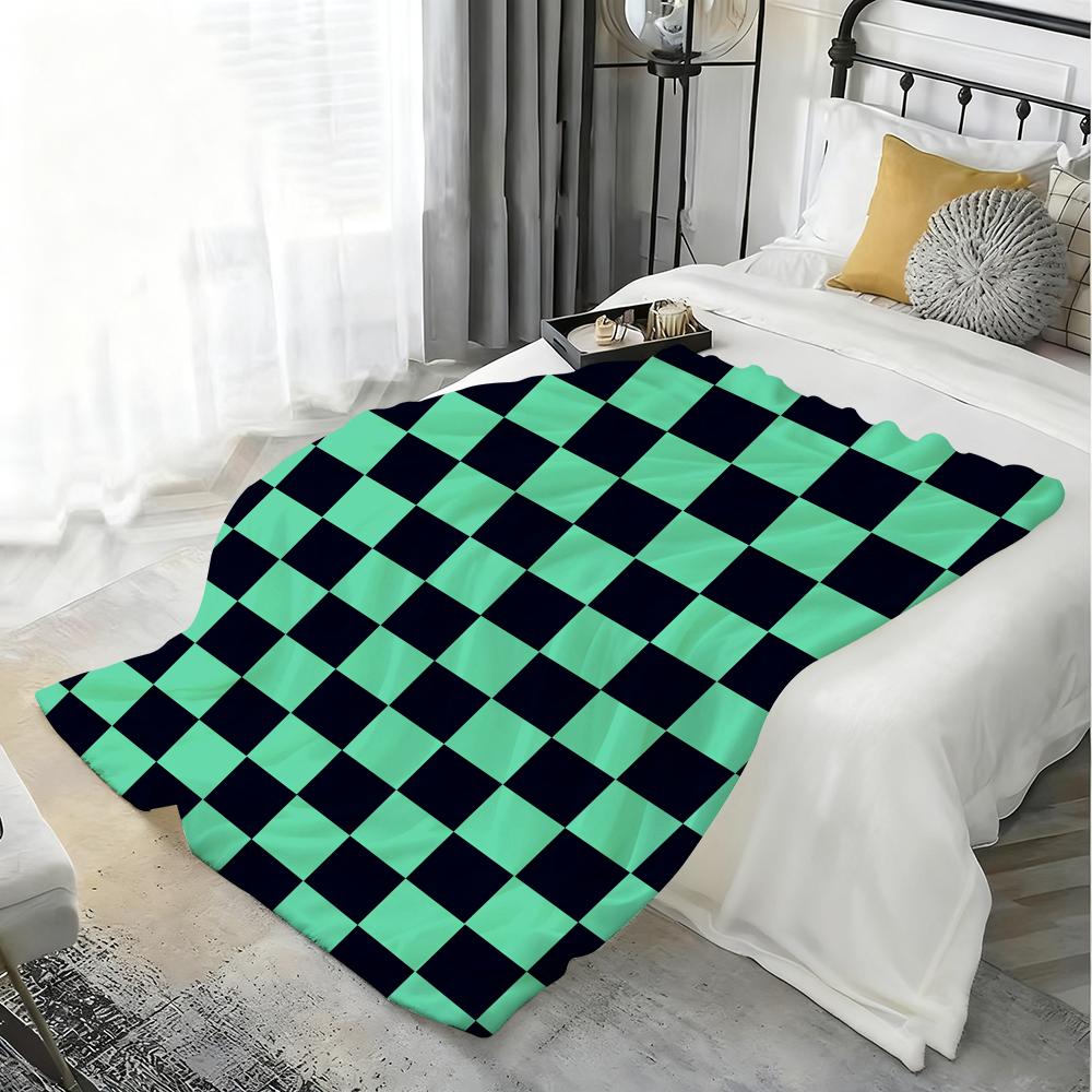 Japanischer Anime Samurai Wurfdecke Weiche Flanelldecke Warm Knie Hautfreundlich Überwurf für Sofa Büro Bett Reisen Winter Übergröße
