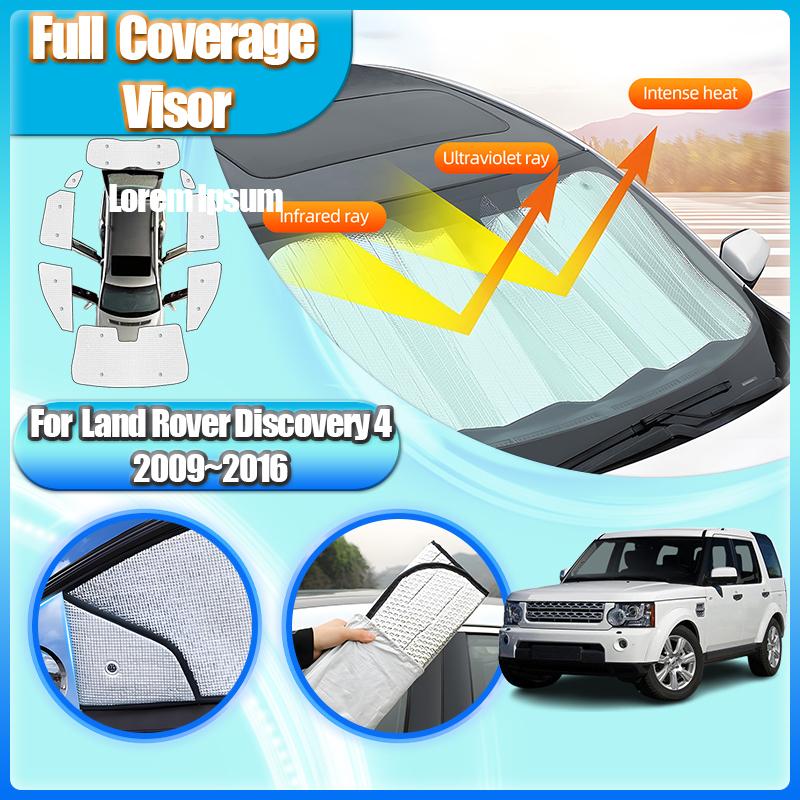For Land Rover Discovery 4 Accessories L319 LR4 2009~2016 Car Window Shading Visor Sunshades Windshield Anti-UV Car Accessories