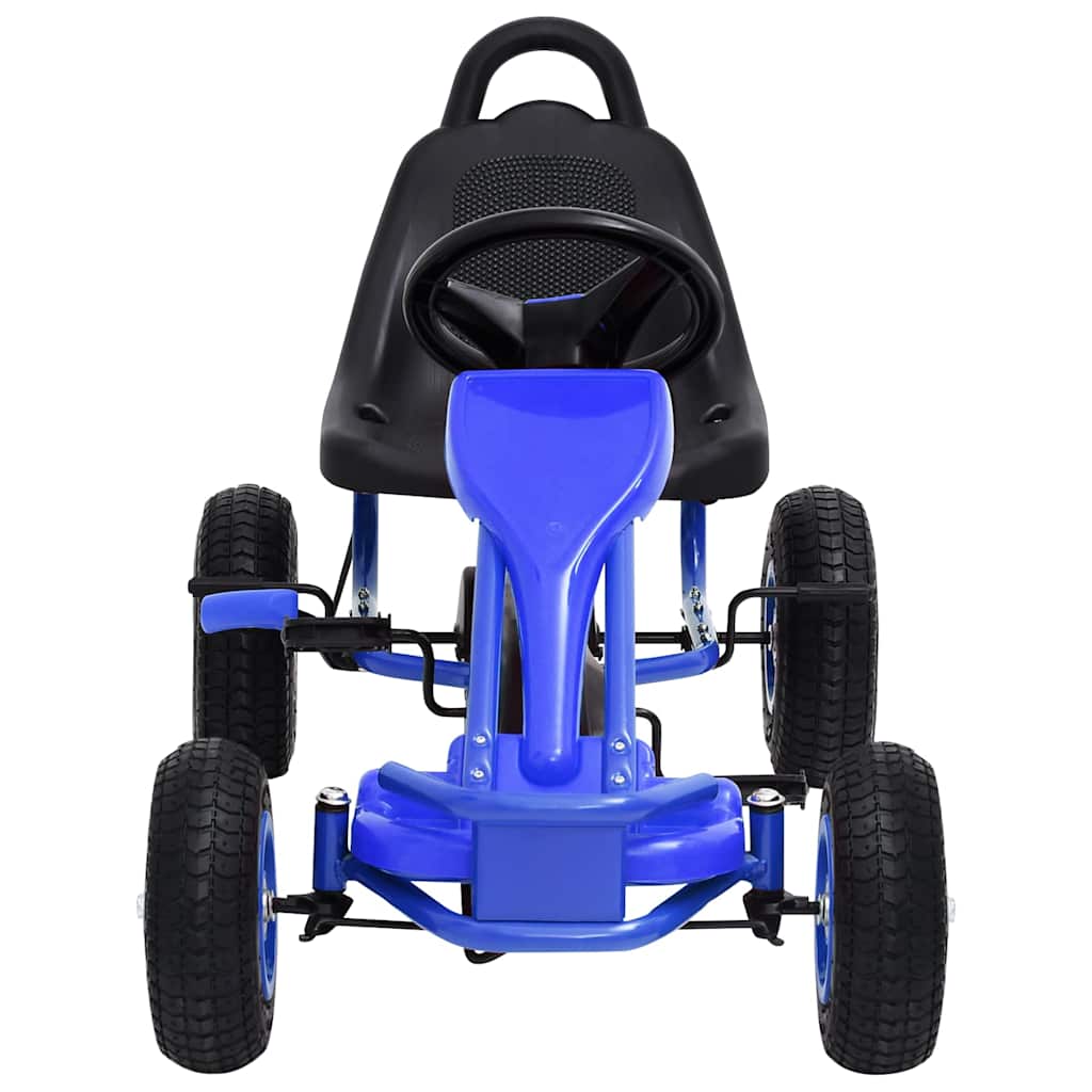 Pedal Go Kart with Pneumatic Tires Blue