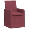 Dining Chairs 2 Pcs Burgundy 57 X 67 X 95 Cm Fabric