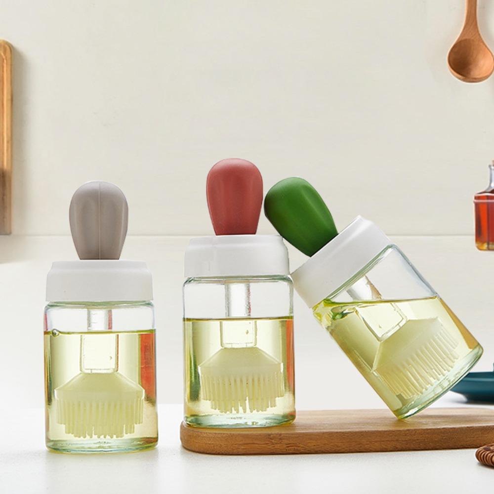 

Baking Kitchen Oil Bottle Quantitative Oil Pot Roasting Picnic Kitchen Tool синій