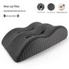 Memory Foam Leg Elevation Pillow: Foot Rest, Pressure Relief, Back Support for Bed and Pregnancy