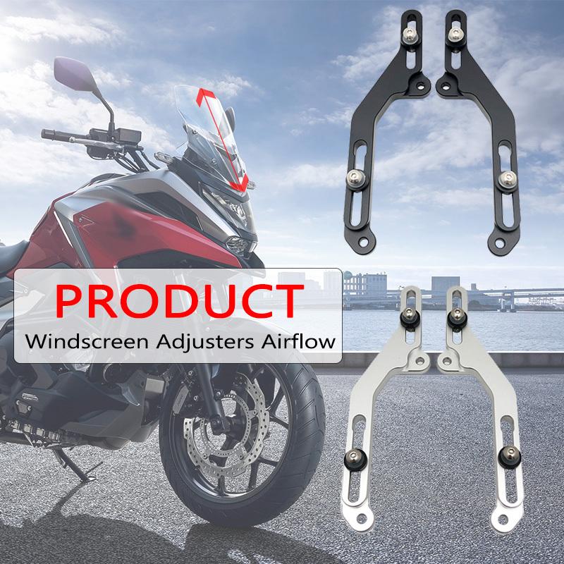 NC750X Motorcycle Windscreen Adjusters Airflow Adjustable Windscreen Wind Bracket For HONDA NC 750X NC750 X 2021 2022 2023 2024