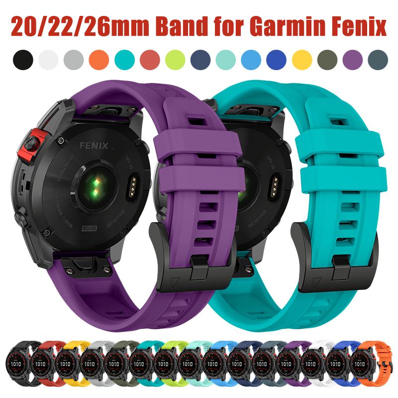 20/22/26 Uhrarmband für Garmin Fenix 8 7X 7 6 Fenix E Enduro/3/2 Epix Pro Silikonarmband Easyfit Armband für Descent G2
