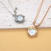 Comfort Fit Multi Layer Necklace Heart Clock Pendant Trendy Layering Chain Jewelry Unique Clavicle Chain