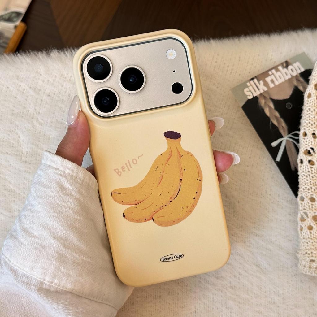Funda Creativa de Plátano para iPhone 16, iPhone 17 y iPhone 17 Pro Max