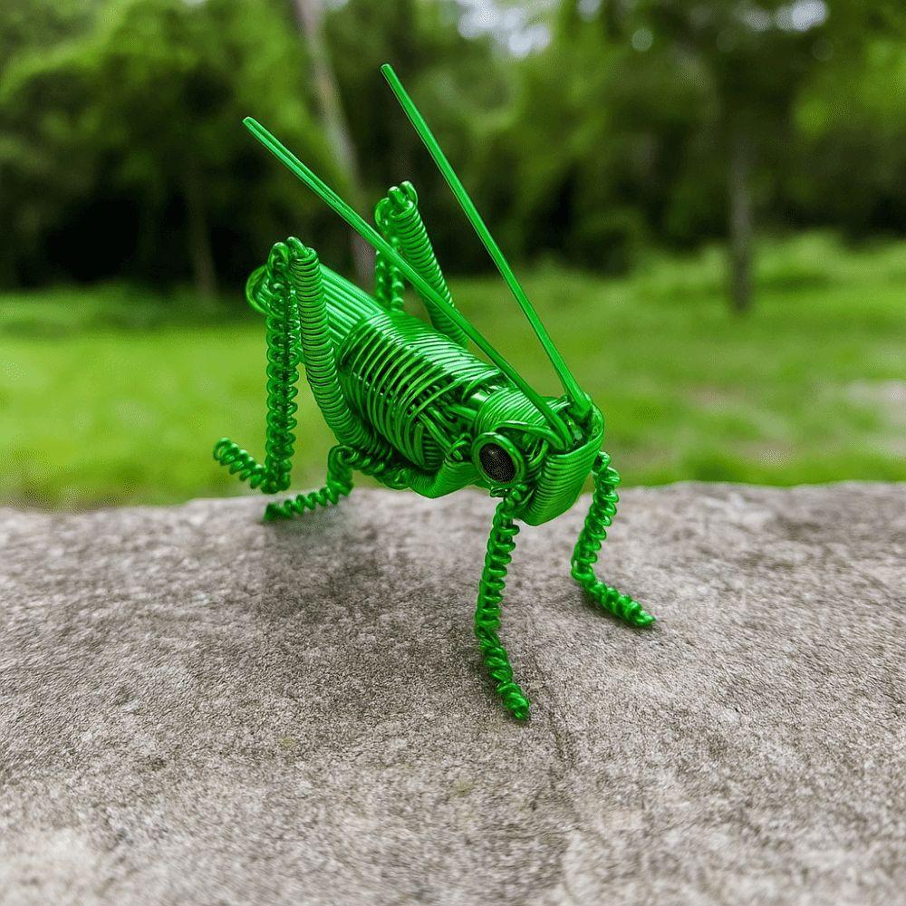 Lightweight Simulation Insect Statue Home Decor Metal Wire Mantis Model  for Bedroom