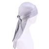 Unisex Adult Satin Long Tail Doo Rag Durag Bandanas Cap Pirate Hat Turban Men Hip Hop Headband Biker Headwrap Women Headwear