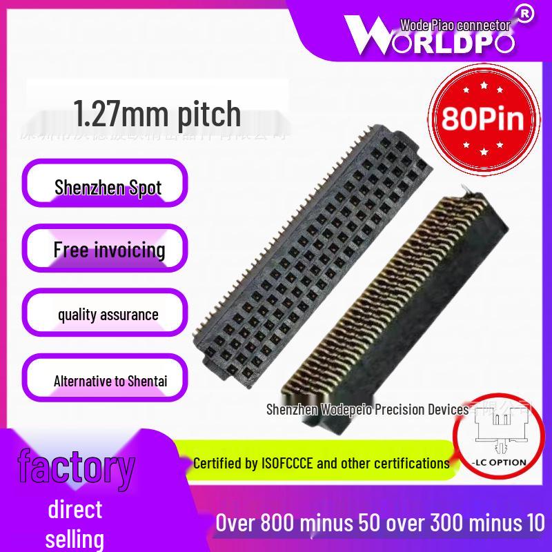

Replacement for SAMTEC SOLC-120 Female Connector, 1.27mm, 4 Rows, 80 Pin SOLC-120-02-F-Q-LC x3
