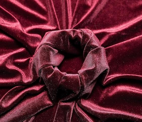 Multi Color 100% Pure Silk Velvet Fabric Solid Color for Garment From China Factory Direct with  Price