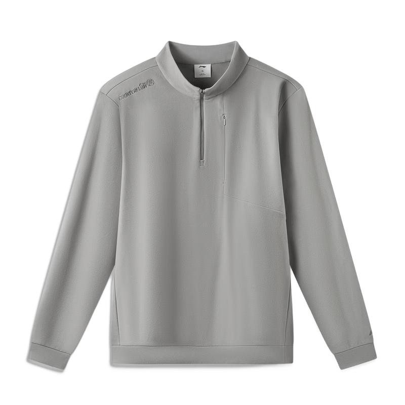 Li-Ning Men's Outdoor Half-Zip Fleece Pullover AENW003