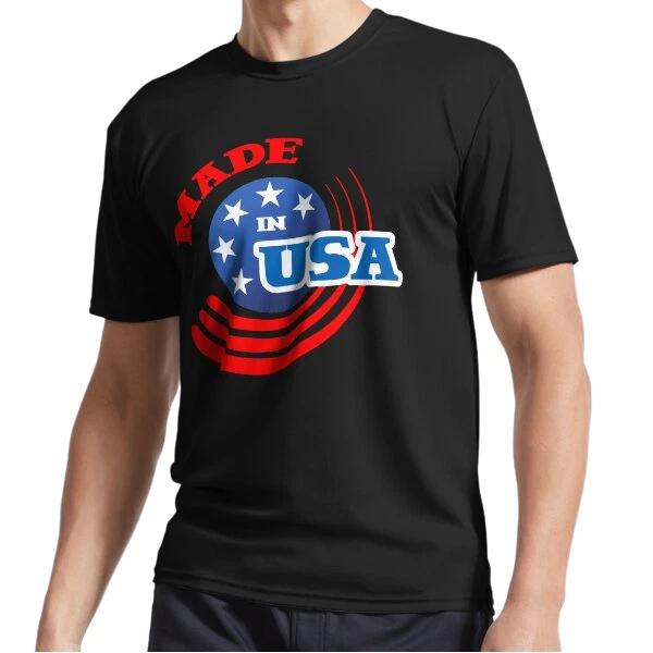 New Vintage Made In USA illustration Active Logo T-Shirt Funny Size S to 5XL
