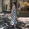 Polka Dot Dress Summer Dress Updated Temperament Vintage Style Sleeveless A-word Long Skirt Relaxed Fit and Thin Vest Skirt Women