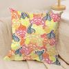 Garden Flowers Cushion Cover Short plush Doublesided Print Square Throw Pillow Covers Sofa Home Cushion Decor