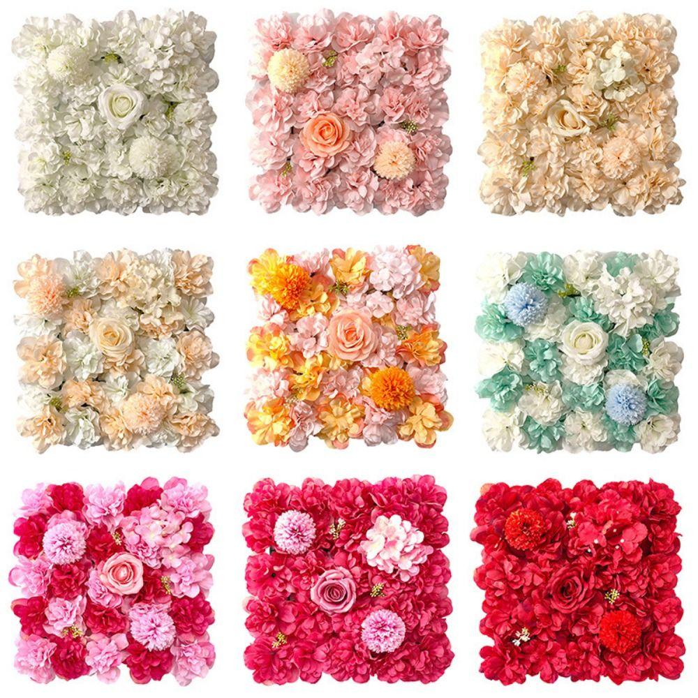 Multicolor Simulatie Bloemenpaneel Zijden Bloemblaadjes Hortensia Bloemenpaneel Feestartikelen