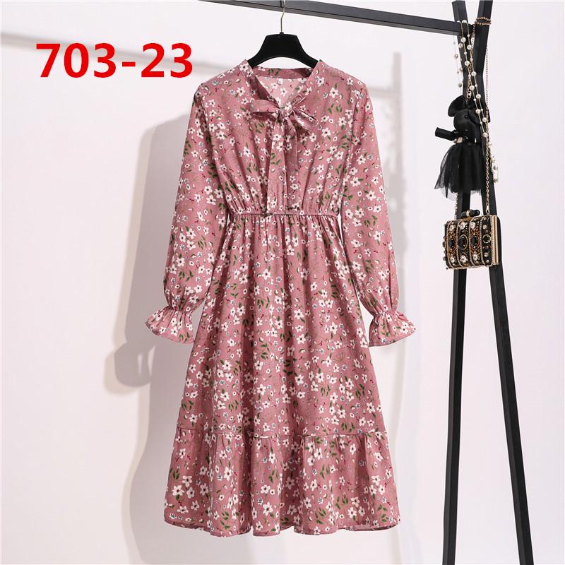 Chiffon kleider lang rosa