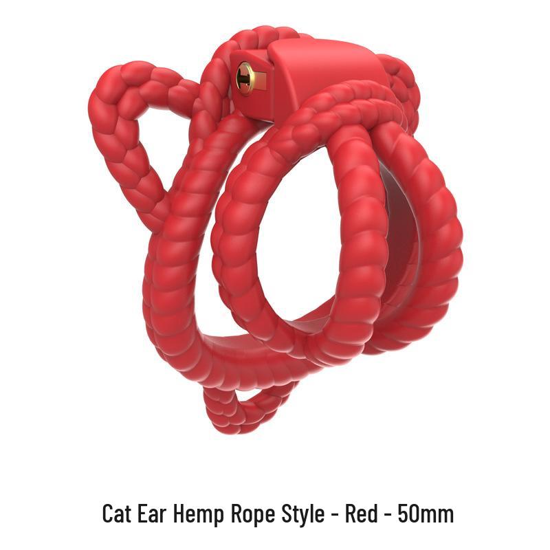 Men's Full Body Bondage Kit with Rope, Chastity Lock, and Pot Lid for Cross-Dressers - Erotic Outdoor Training Supplies