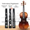 4/4 Size Violin Fingerboard Natural Ebony Wood Violin Finger Plate Fingerboard