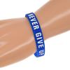 Silicones Encouragement Bracelet with Inspirational Messages Never Give Up Lettering Fashionable Colored Wristband Gift