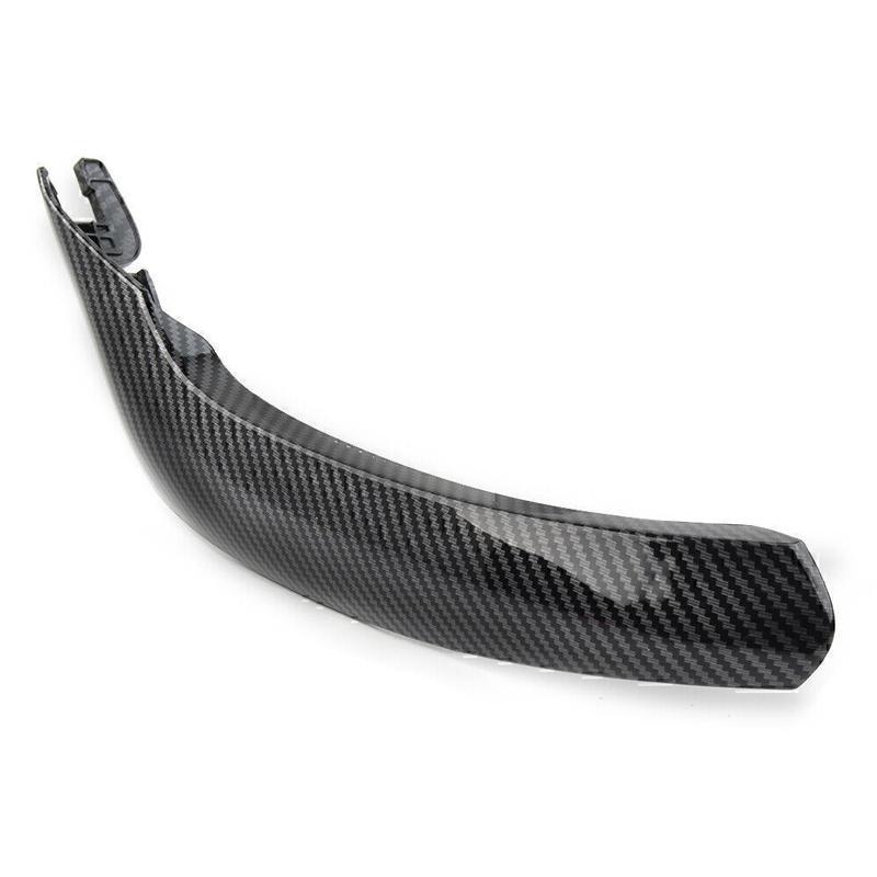 Left Inner Door Pull Handle Trim Cover Fit for BMW X3 X4 F25 F26 2010 2011 2012 2013 2014 2015 2016 2017 Carbon Fiber Style