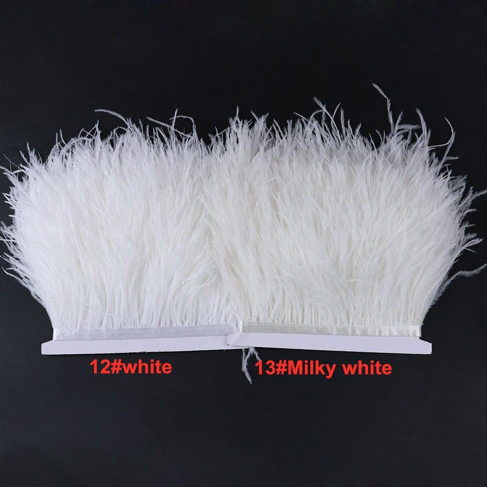 Feather1 Bundle Piume di Struzzo Naturali Filo Colorato 10-15/15-18CM Piumaggio Soffice Per Abiti Borsa Decorazione Artigianato Cucito