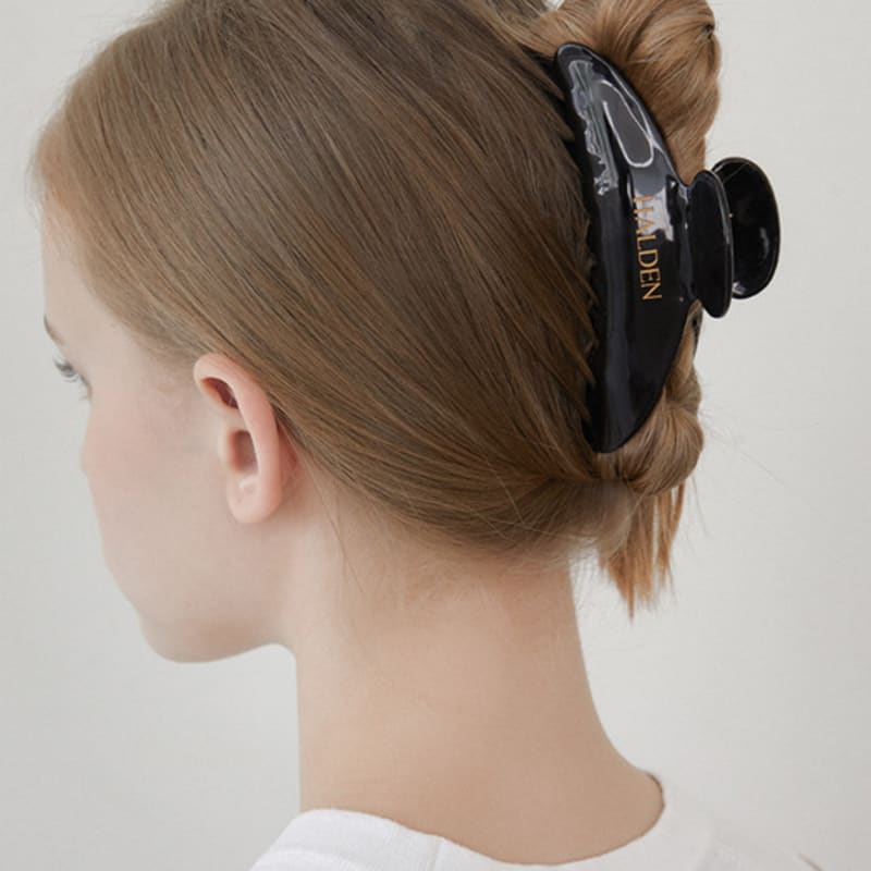 

halden classic hair claw clip (H027_black) black