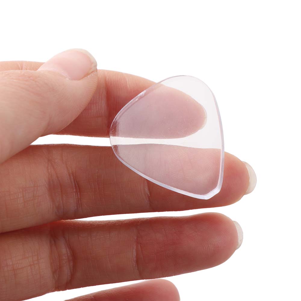 Heart Shaped Guitar Pick Collection Box Transparent Guitarists Storage Guitar Pick Keyring Picks Size Case Clear Holder
