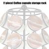 Large Capacity 360 Degree Rotating Coffee Pods Holder Space Saving Iron Storage Solution for Kitchen Countertop