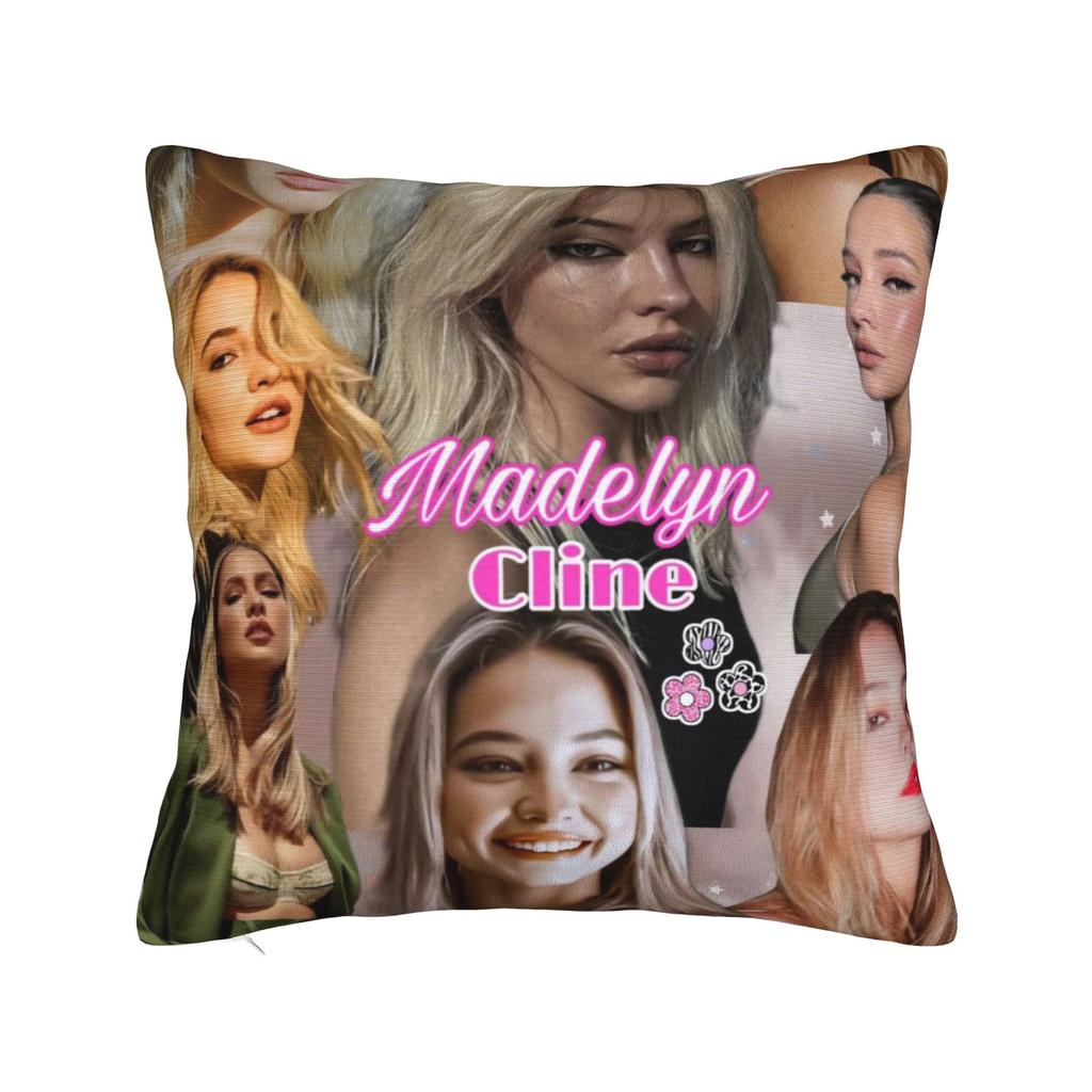 Madelyn Cline Beautiful Actress Poster Pillow Cover Kawaii Pillow Case For Sofa Bedroom Home Decor Design Pillowcases Gift Idea