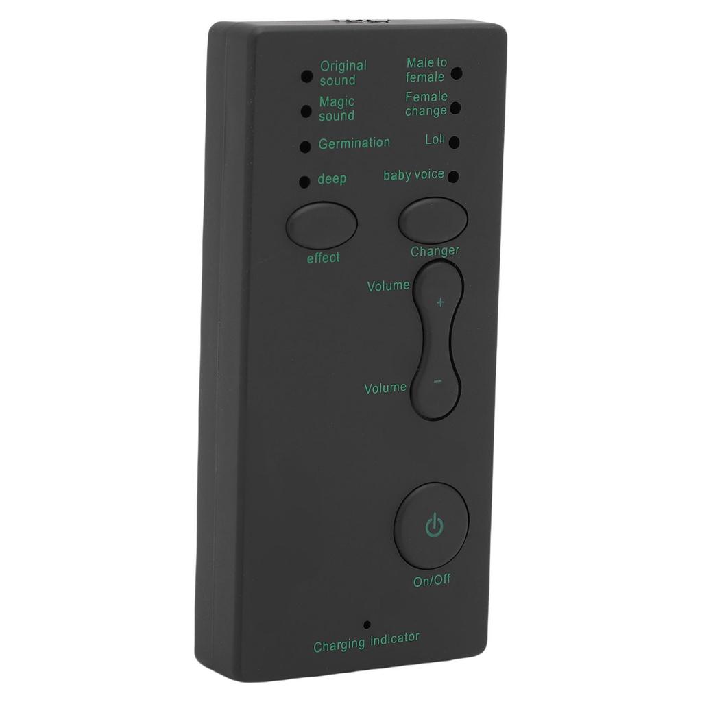 Portable Voice Changer,   Mixer with 3.5mm Interface, 8 Voice Modes,   Mixer, USB Rechargeable Small Sound Effect Machine for Live Chat Sing f