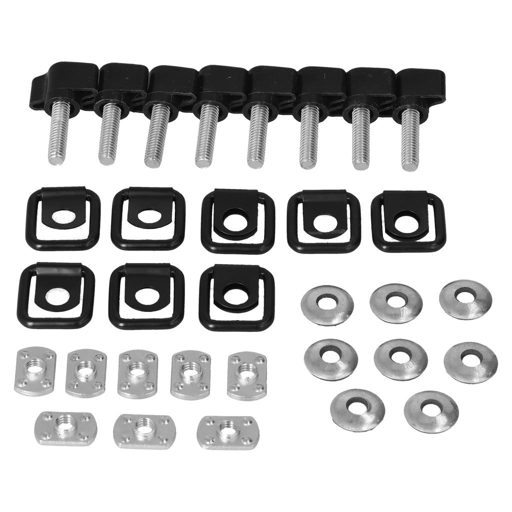 Snabbmonterad Hård Topp Fästskruvar Tumskruvar Fästpunkt med Brickor Ersättning för Wrangler JK 07‑18