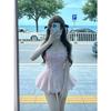 Niche Romantic Sweet Bud Skirt Women's Summer New Beautiful Three-dimensional Small Butterfly Waist Dress Princess Dress
