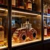 Novelty Farm Tractor Whiskey Decanter, Glass Liquor Bottle for Bar Decor & Gifting