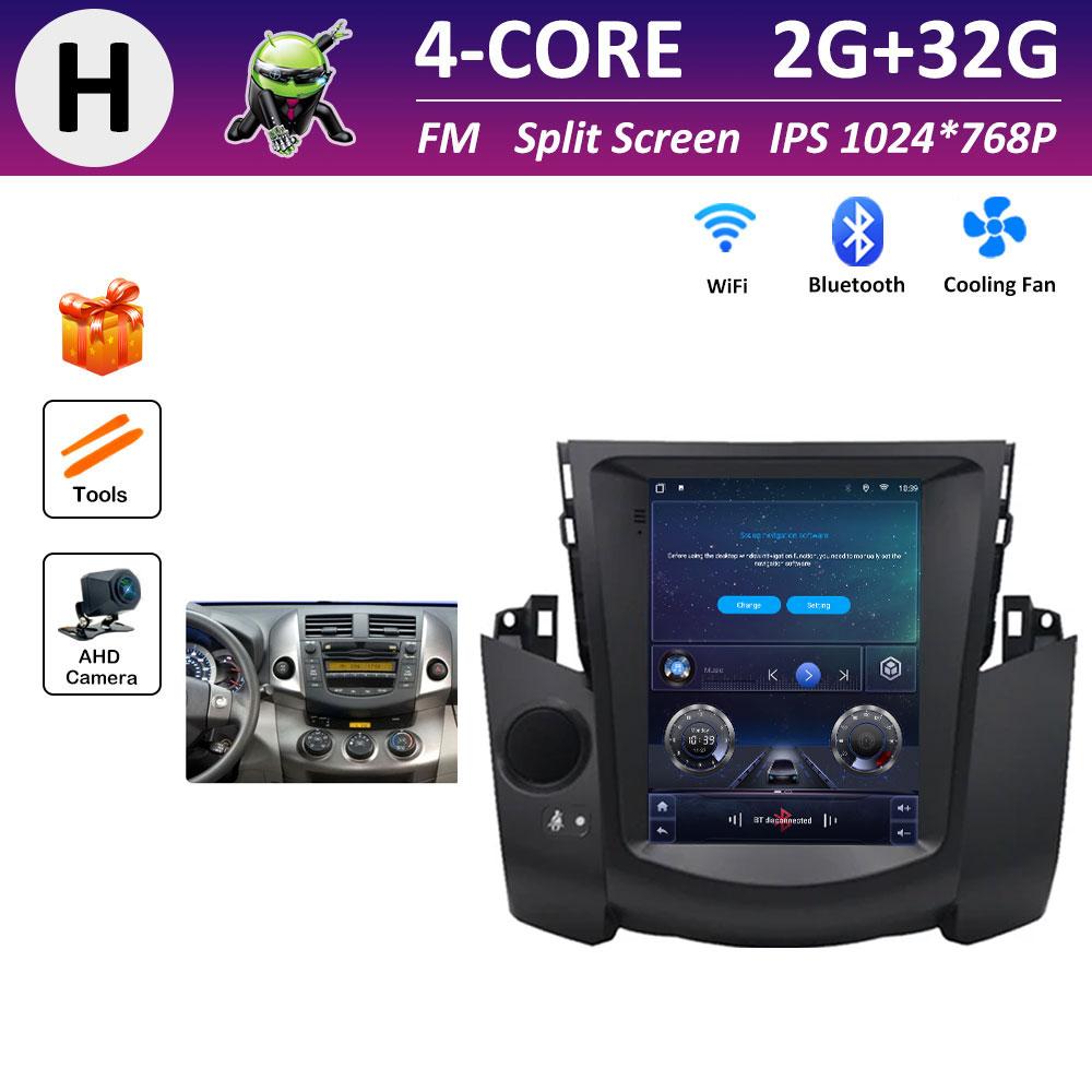 For Toyota RAV4 2009 2010 2011 2012 Car Video Radio Multimedia Player DSP Stereo Android OS IPS Touch Screen GPS Navi Head Unit