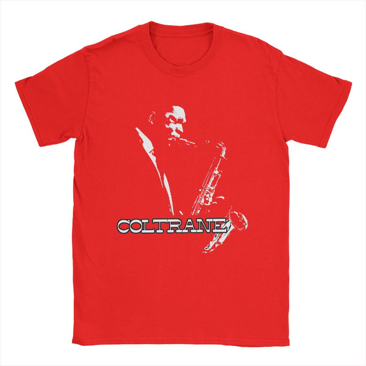 BenberFashion John Coltrane T-shirts Heren 100% Katoen Nieuwigheid T-shirts Ronde Hals T-shirt Korte Mouw Kleding Feest M